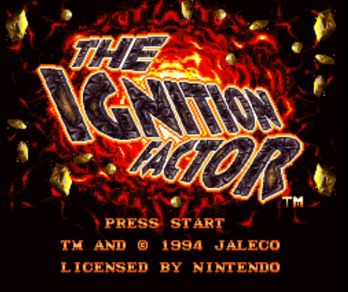 Ignition Factor Title Screen